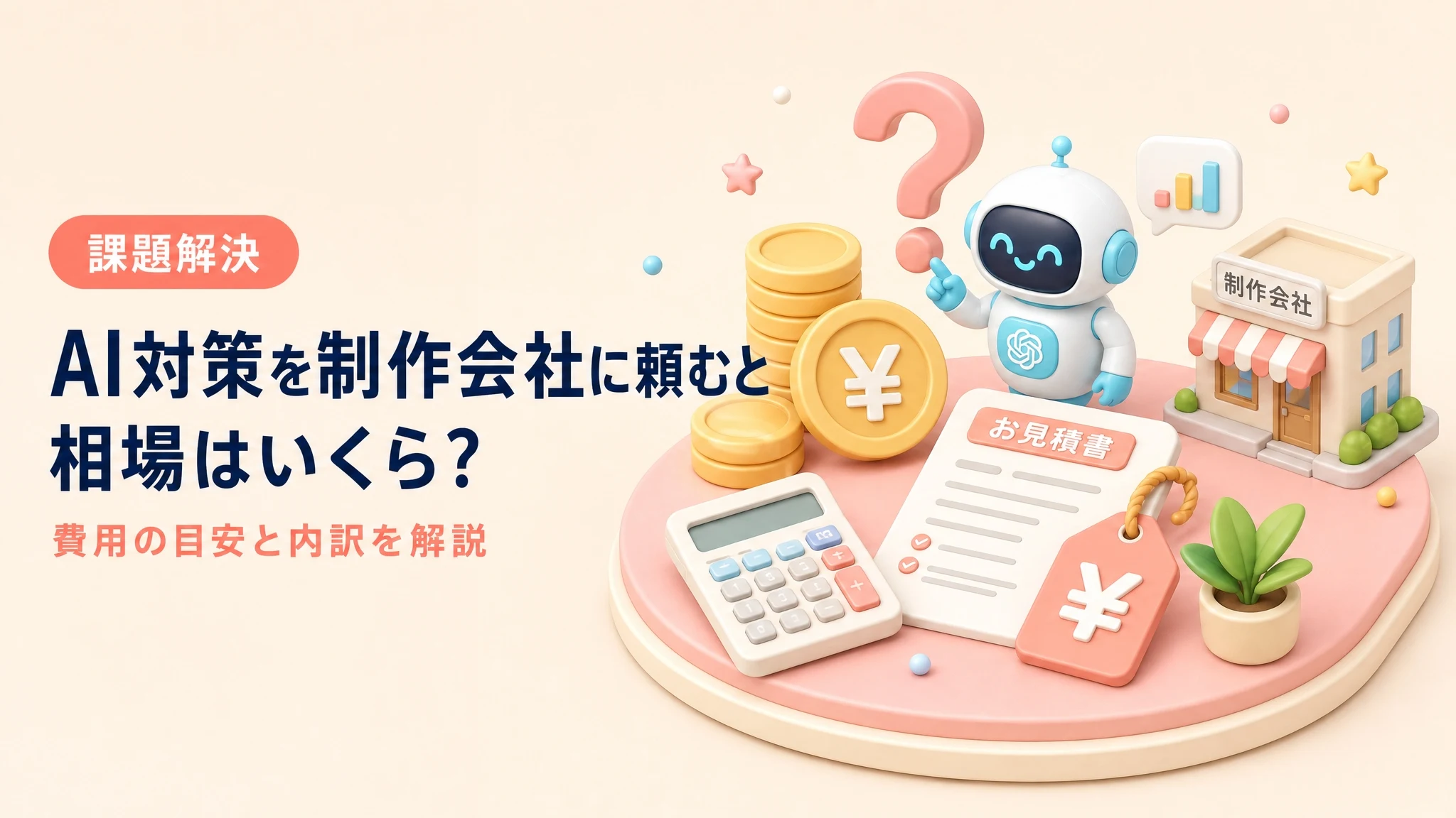 AI対策を制作会社に頼む場合の費用相場
