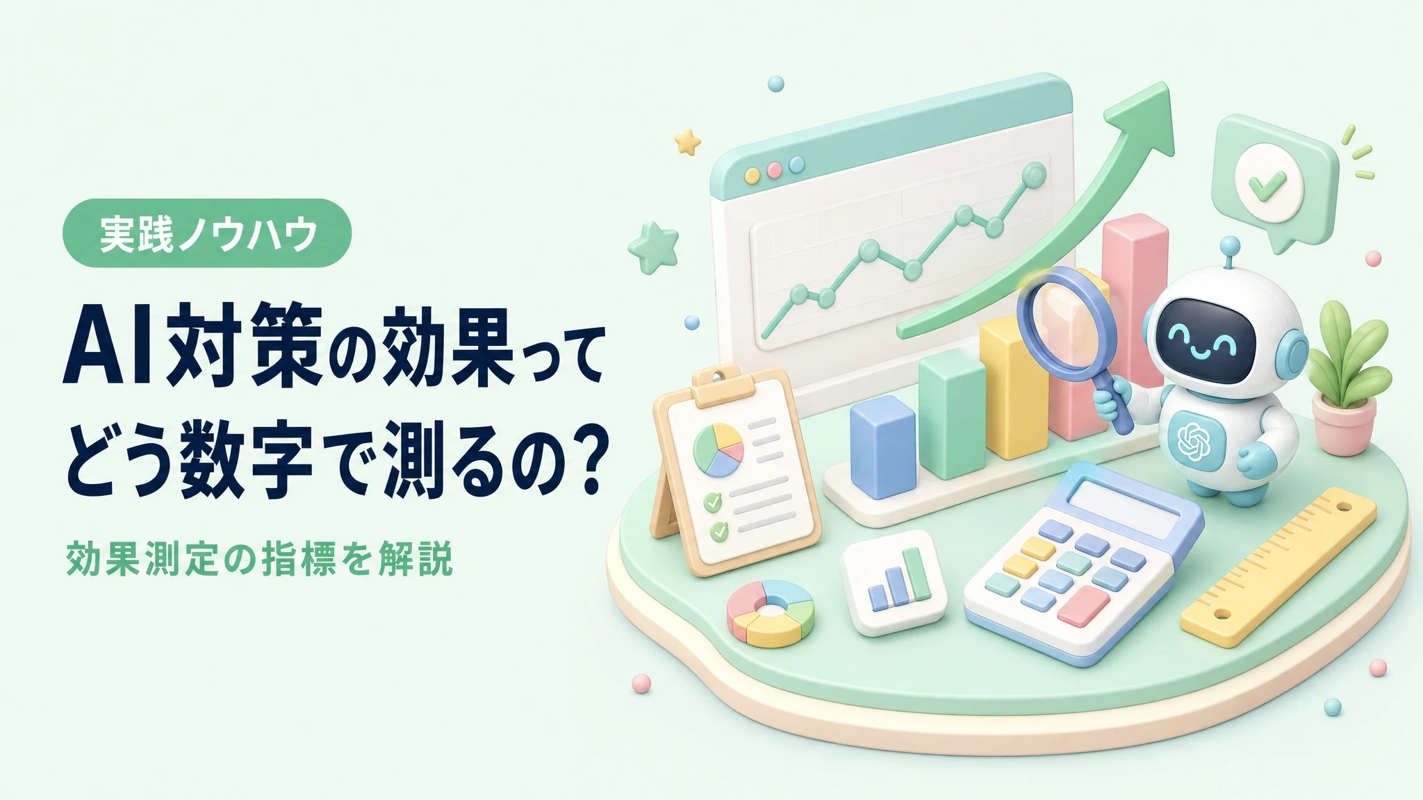 AI対策の効果を引用率という数字で測る考え方を表したアイキャッチ画像